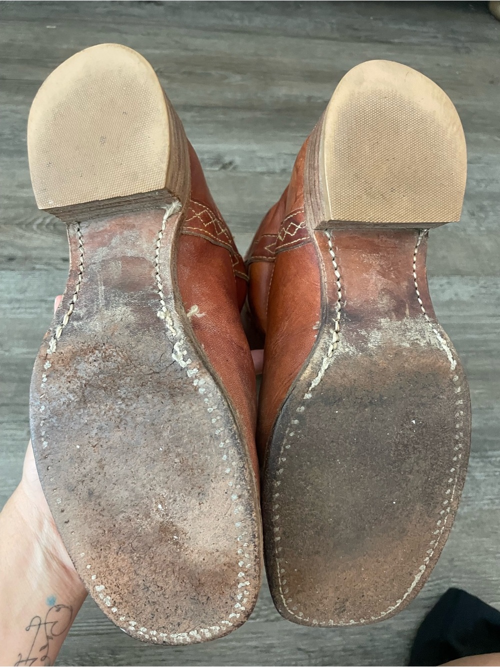 Vintage Frye Campus Boots • Brown Leather • Made in USA • Women’s 8.5 - Picture 5 of 7